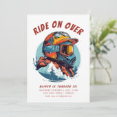 スノーボードのバースデーパーティーに乗っておいで！ 招待状 (スタンド正面)