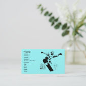 スノーボードのプロフィールカード 名刺 (スタンド正面)