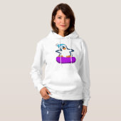 スノーボードのペンギン パーカ (正面フル)