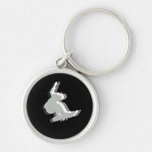 スノーボードのロゴのデザインKeychain キーホルダー