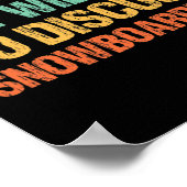 スノーボードの出現について話し合う意気込み ポスター (角)