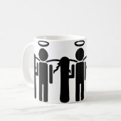 スノーボードの天使 コーヒーマグカップ (正面左)