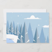 スノーボードの少年 招待状 (裏面)