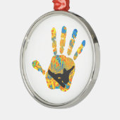 スノーボードの方法 メタルオーナメント (左)