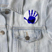 スノーボードの暴動の青 缶バッジ (インサイチュ)