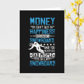 スノーボードの楽しさ カード (黄色い花)