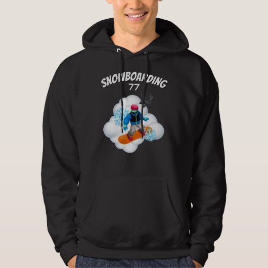 スノーボードの気分Tシャツ パーカ (正面)