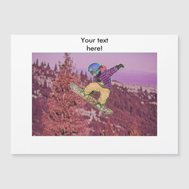 スノーボードの絵画 (正面)