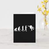 スノーボードの進化 – スケートで滑る愛好家スノーボード カード (黄色い花)