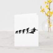 スノーボードの進化 – スノーボード愛好家Winter S カード (黄色い花)