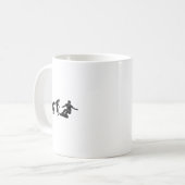 スノーボードの進化 – スノーボード愛好家Winter S コーヒーマグカップ (正面左)
