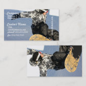 スノーボードの進水の名刺 名刺 (正面/裏面)