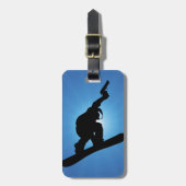 スノーボードの違法行為 ラゲッジタグ (正面縦)