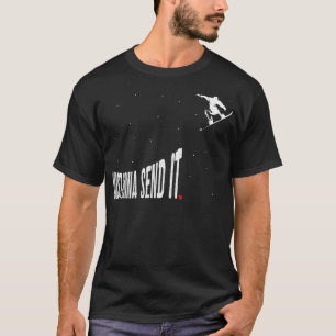 スノーボードはスノーボードおもしろいリを送る Tシャツ