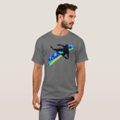 スノーボードはブーム行きます Tシャツ (正面フル)