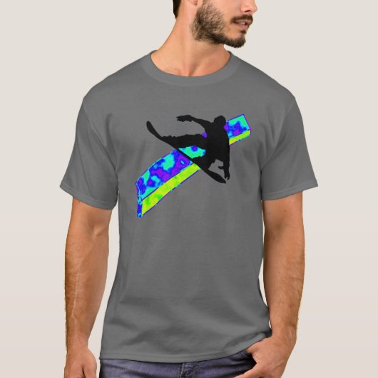 スノーボードはブーム行きます Tシャツ (正面)