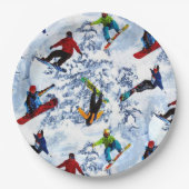 スノーボードは全てではない ペーパープレート (正面)