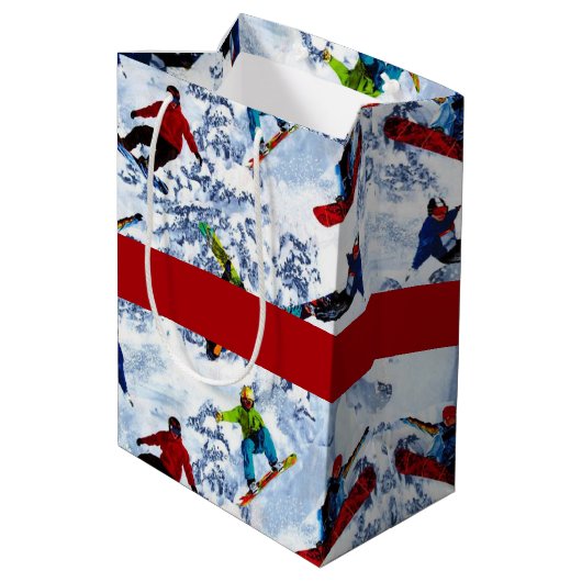 スノーボードは全てではない ミディアムペーパーバッグ (裏面アングル)