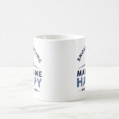 スノーボードは私にとってそれほど嬉しくはない コーヒーマグカップ (中央)