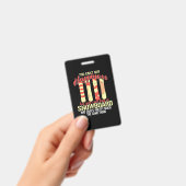 スノーボードは私を幸せにする バッジ (手持ち)