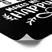 スノーボードは私を幸せにする ポスター (角)
