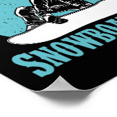 スノーボードをしたい – Snowboard Lover Snowb ポスター (角)