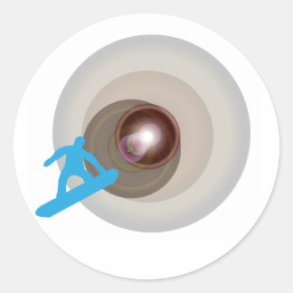 スノーボードをする ラウンドシール