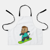 スノーボードを使ったスノーボーダーとしての馬 エプロン (正面)