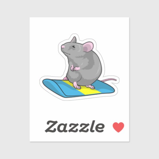 スノーボードを履くマウス シール (シート)