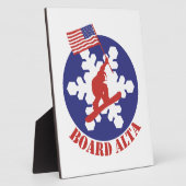 スノーボードアルタ フォトプラーク (側面)