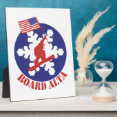 スノーボードアルタ フォトプラーク (側面)