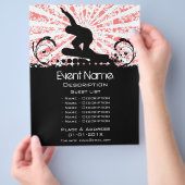 スノーボードイベントプロモーション チラシ (手)