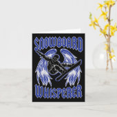 スノーボードウィスパーラロックアンドロールスタイルエンジェルウィング カード (黄色い花)