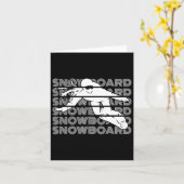 スノーボードウィメンズスノーボードスノーボーダー カード (黄色い花)