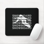 スノーボードウィメンズスノーボードスノーボーダー マウスパッド (マウス)
