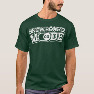 スノーボードウィンタースポーツスノーボードモード Tシャツ