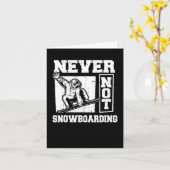 スノーボードウィンタースポーツ – スノーボードスノーボーダー カード (黄色い花)