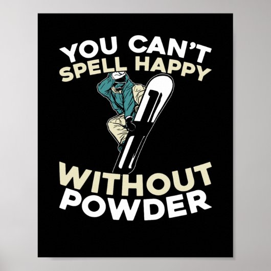 スノーボードウィンタースポーツ – スノーボードスノーボーダー ポスター (正面)