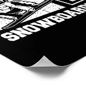 スノーボードウィンタースポーツ – スノーボードスノーボーダー ポスター (角)