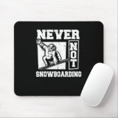スノーボードウィンタースポーツ – スノーボードスノーボーダー マウスパッド (マウス)