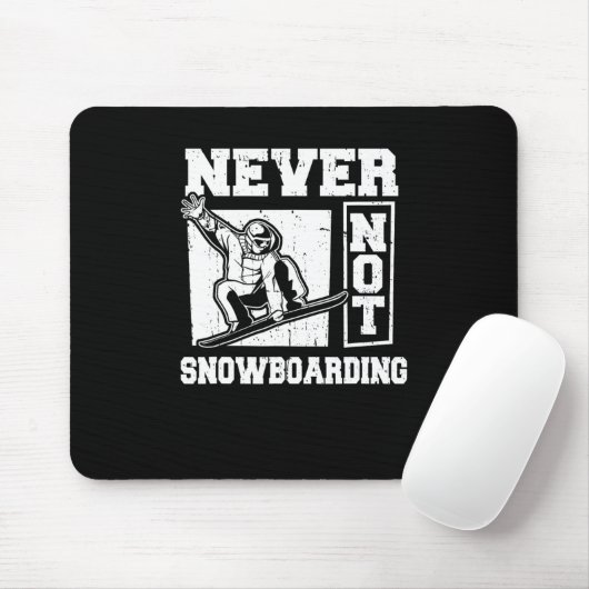 スノーボードウィンタースポーツ – スノーボードスノーボーダー マウスパッド (マウス)