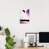 スノーボードエアポスター ポスター (ホームオフィス)