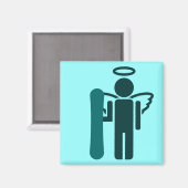 スノーボードエンジェル マグネット (正面/裏面)