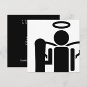 スノーボードエンジェル 招待状 (正面/裏面)