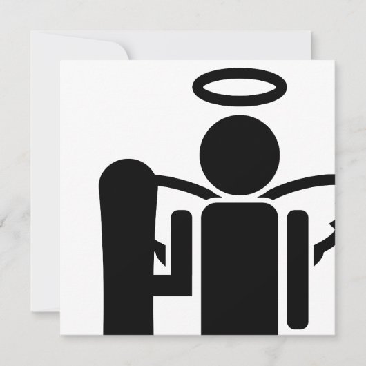 スノーボードエンジェル 招待状 (正面)