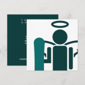 スノーボードエンジェル 招待状 (正面/裏面)