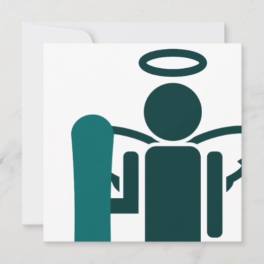 スノーボードエンジェル 招待状 (正面)