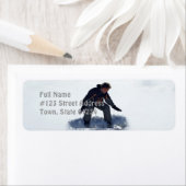 スノーボードオリー差出人住所ラベル ラベル (インサイチュ)