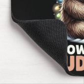 スノーボードカードクリスマスライトビッグフートスノーボードディ マウスパッド (コーナー)