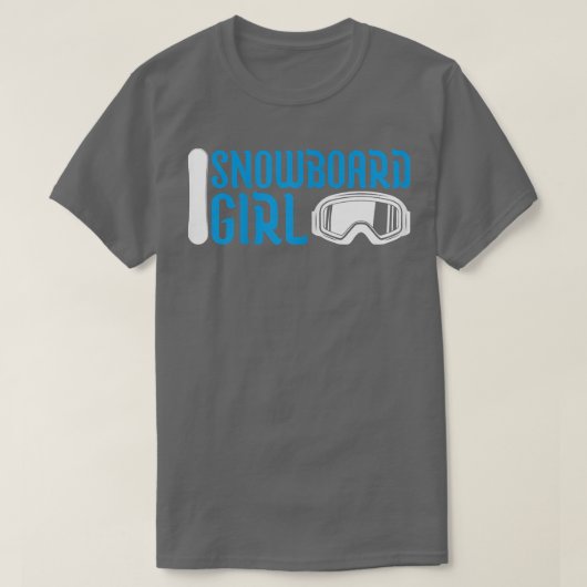 スノーボードガール Tシャツ (デザイン正面)